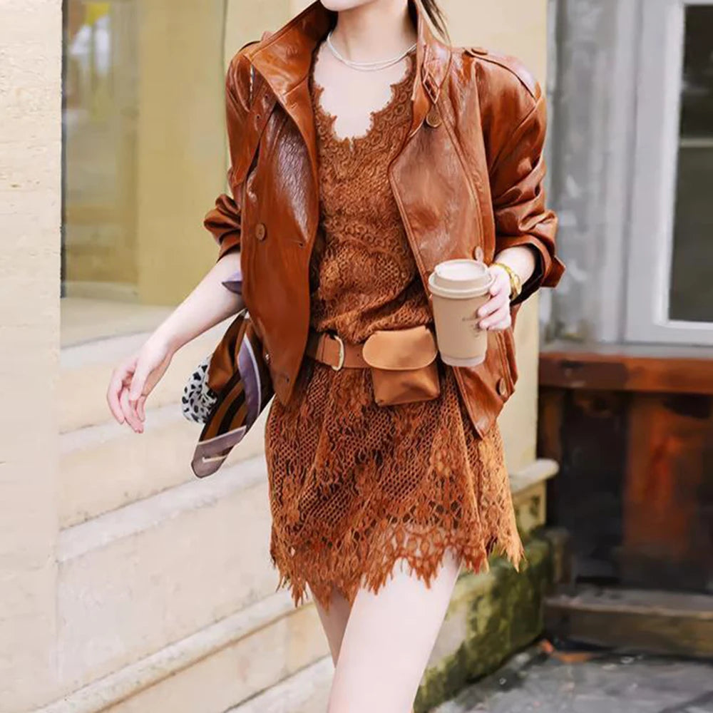 Elegant Korean Lace Suspender Midi Dress for Women