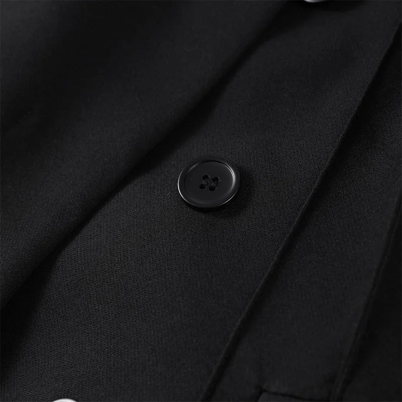 Women's Pant Set Office Elegant V-neck Full Sleeve Blazers High Waist Straight Pants Female Sets 2026 New Winter Woman Outfits