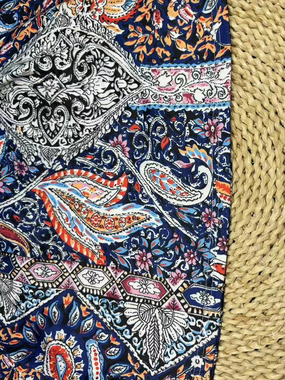 Women's spring/summer cashew nut Beach casual print dress