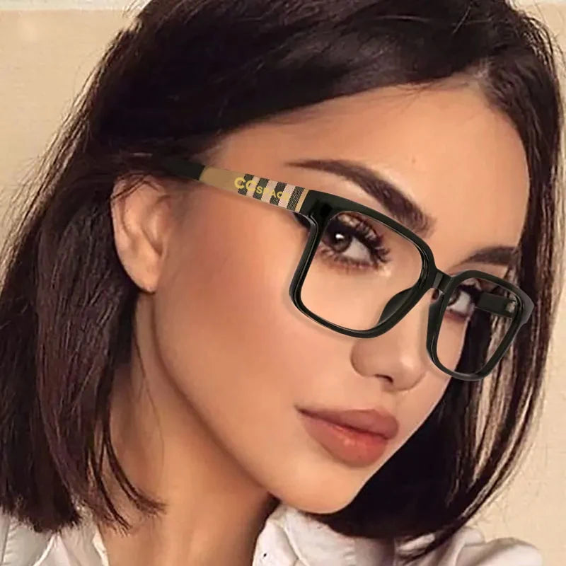 Retro Square Anti Blue Light Reading Glasses for Women