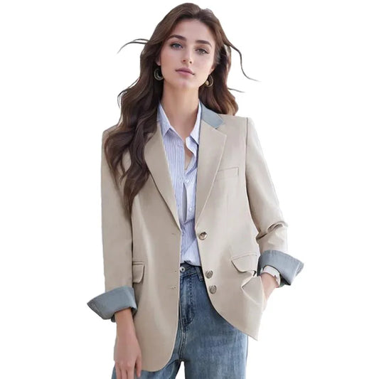 Fashion Outerwears Autumn Winter New In Coats Blazers Casaco Feminino Women's Jacket Woman Clothes 2024 Casual Veste Femme
