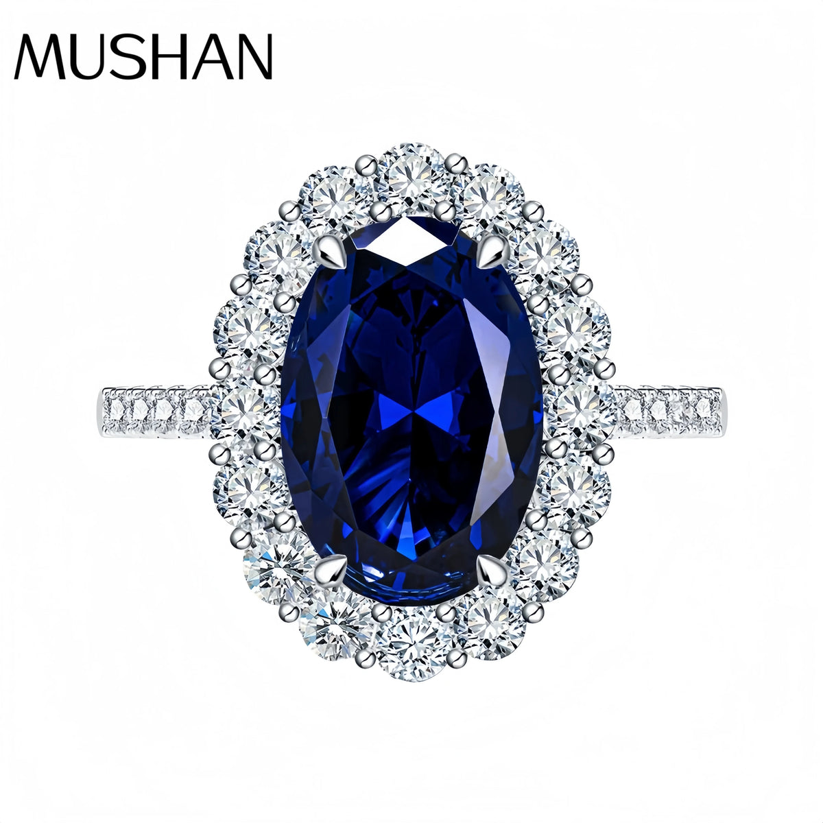 Blue Sapphire Sterling Silver Ring