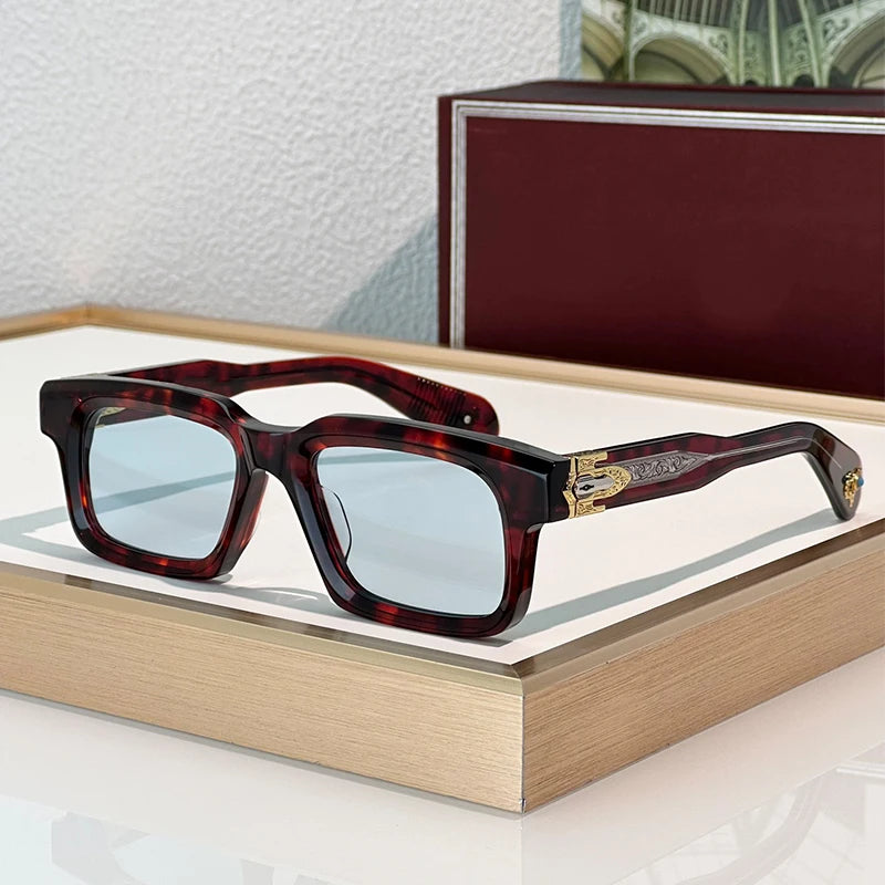 Classic Square Acetate Frame Sunglasses for Women