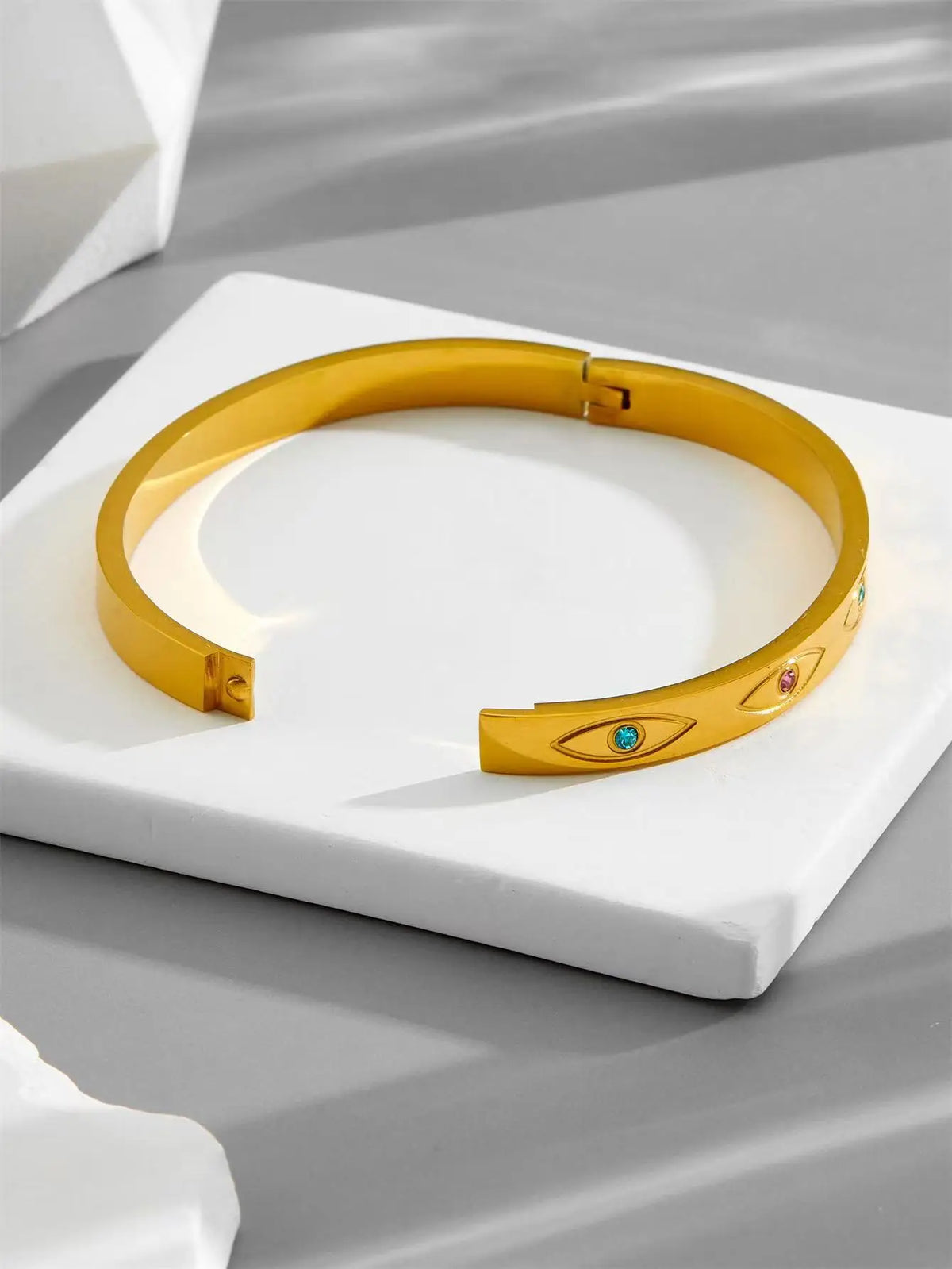 Gold Plated Celestial Cuff Bracelet