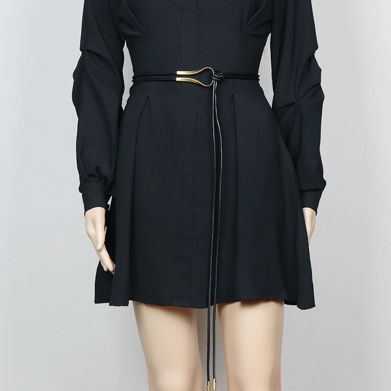Fashion Braided Gold Knot Waist Chain Belt for Women