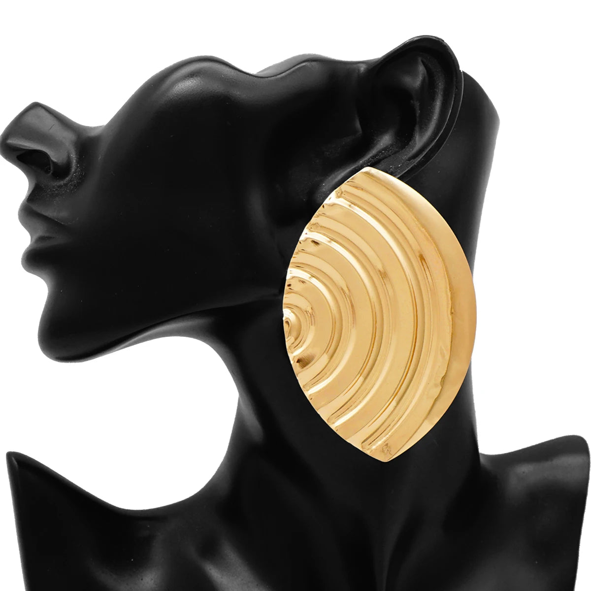 Fashion Jewelry Big Gold Color Round Geometric Earrings Dangle Drop Earrings For Women African Wedding Party Gifts