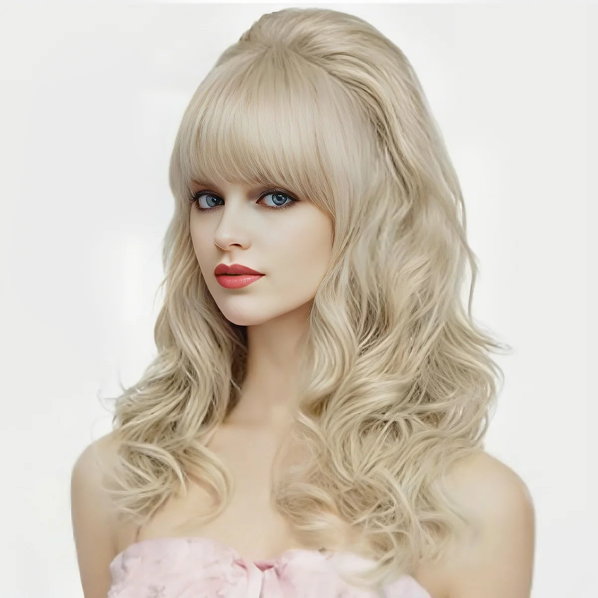 Peggy Bundy Classy 70s Retro Long Brown Hair Wig for Women Costume Accessory 60s 70s Party Cosplay