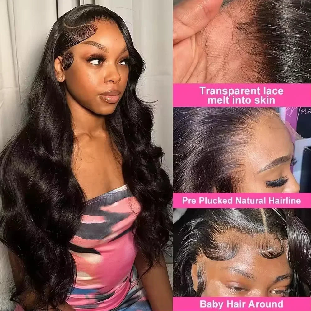 Premium 40 Inch Hd Lace Front Body Wave Wig for Women