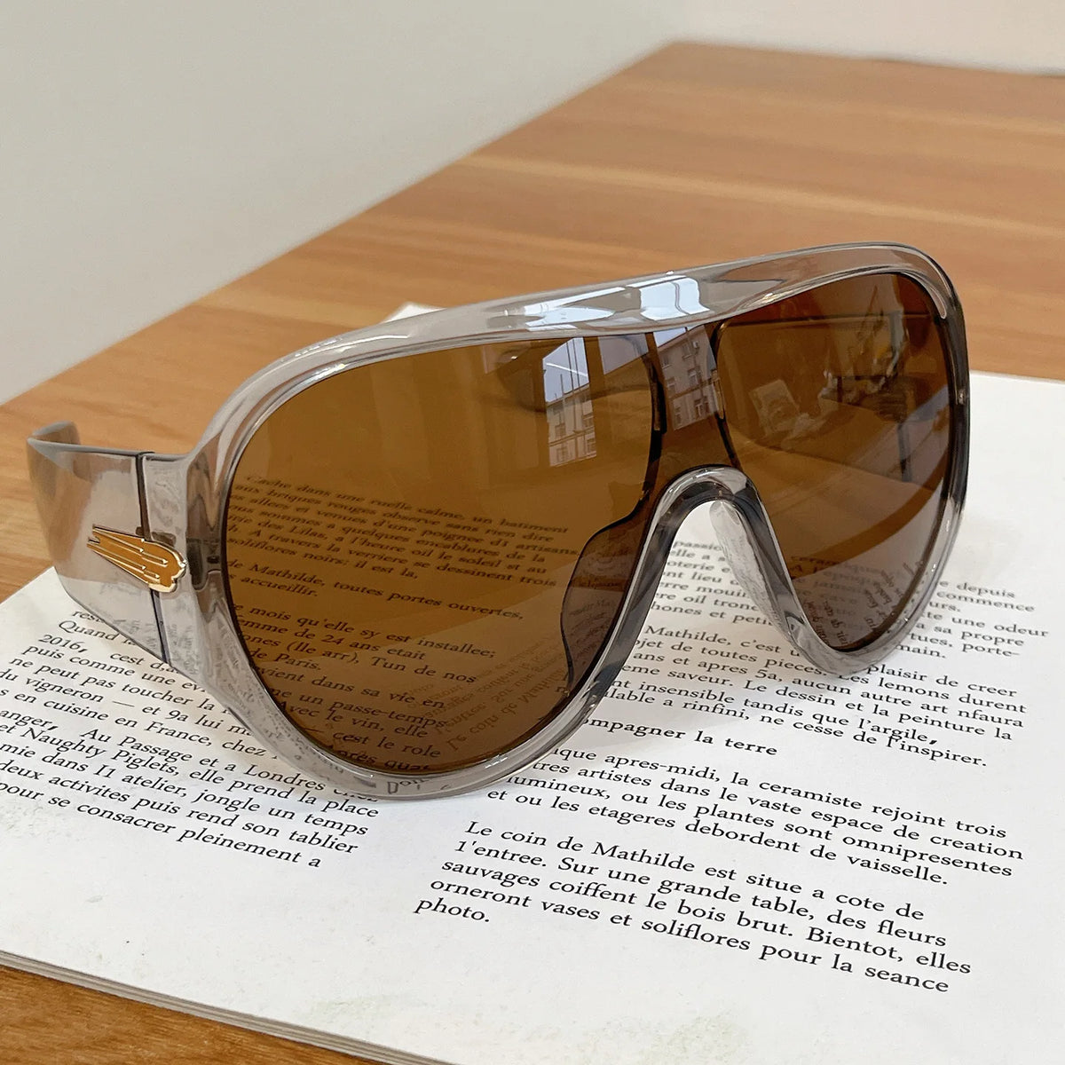 Oversized UV400 Shield Sunglasses