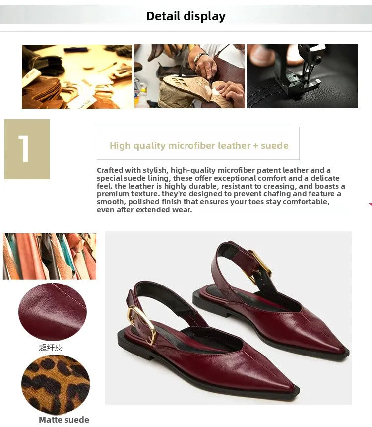 Comfortable Leopard Print Buckle Strap Flat Sandals for Women
