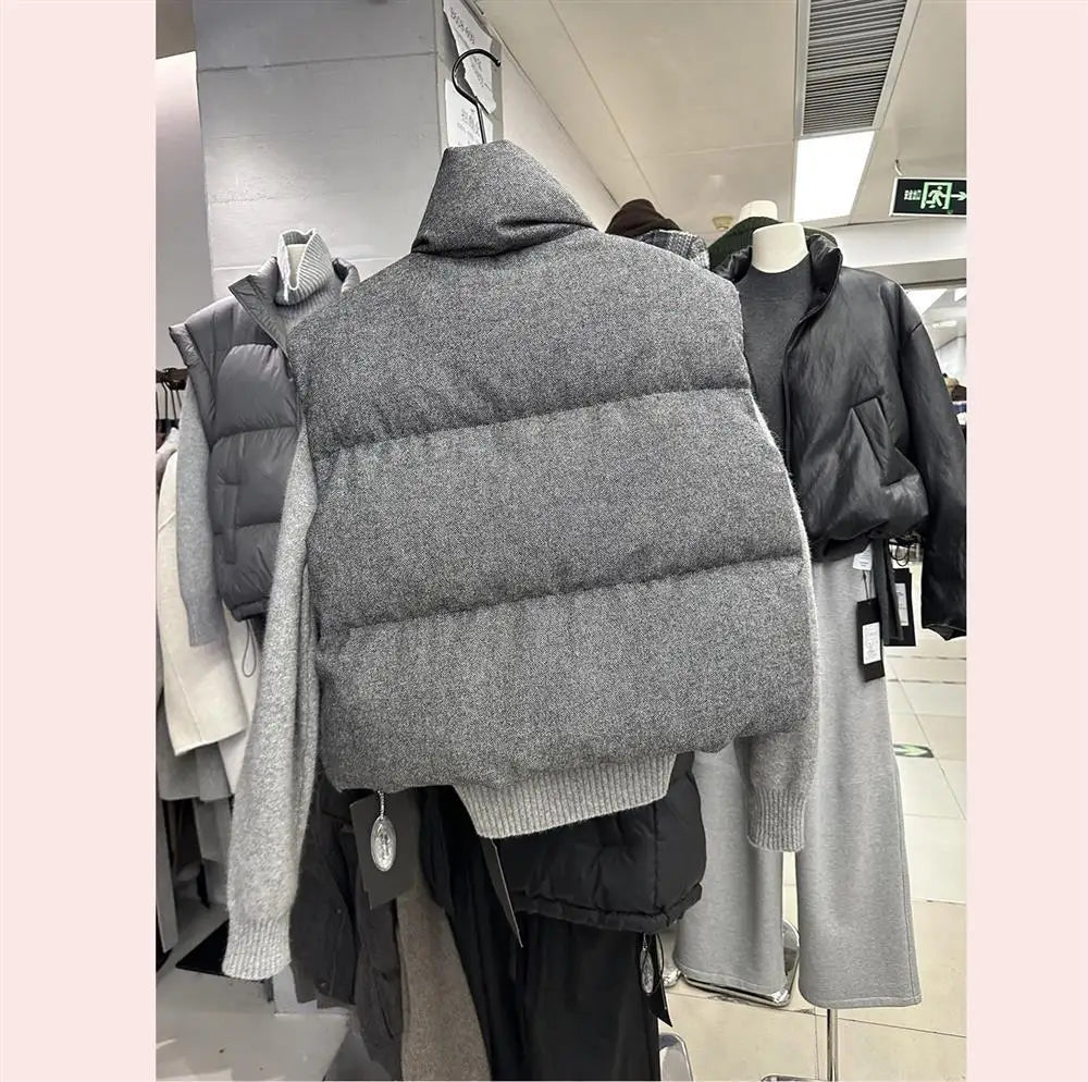 Zippered Womens Parka Vest