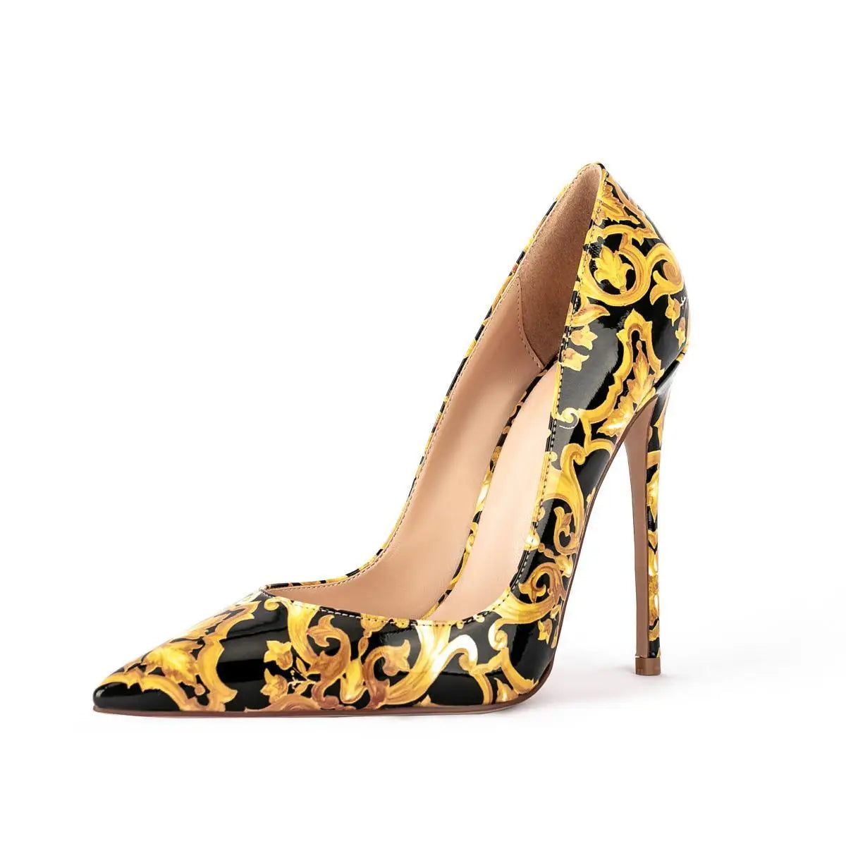 Floral Pattern Elegant Pointed Toe Pumps for Women