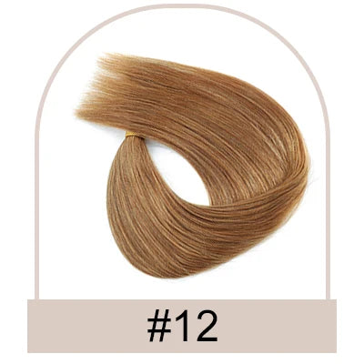 Invisible Straight Human Hair Extensions for Women