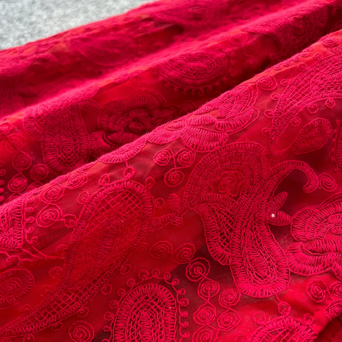 Crystal Belt Embroidered Maxi Dress