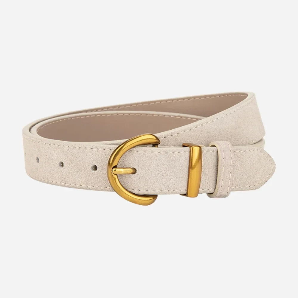 Retro Style Suede Belt