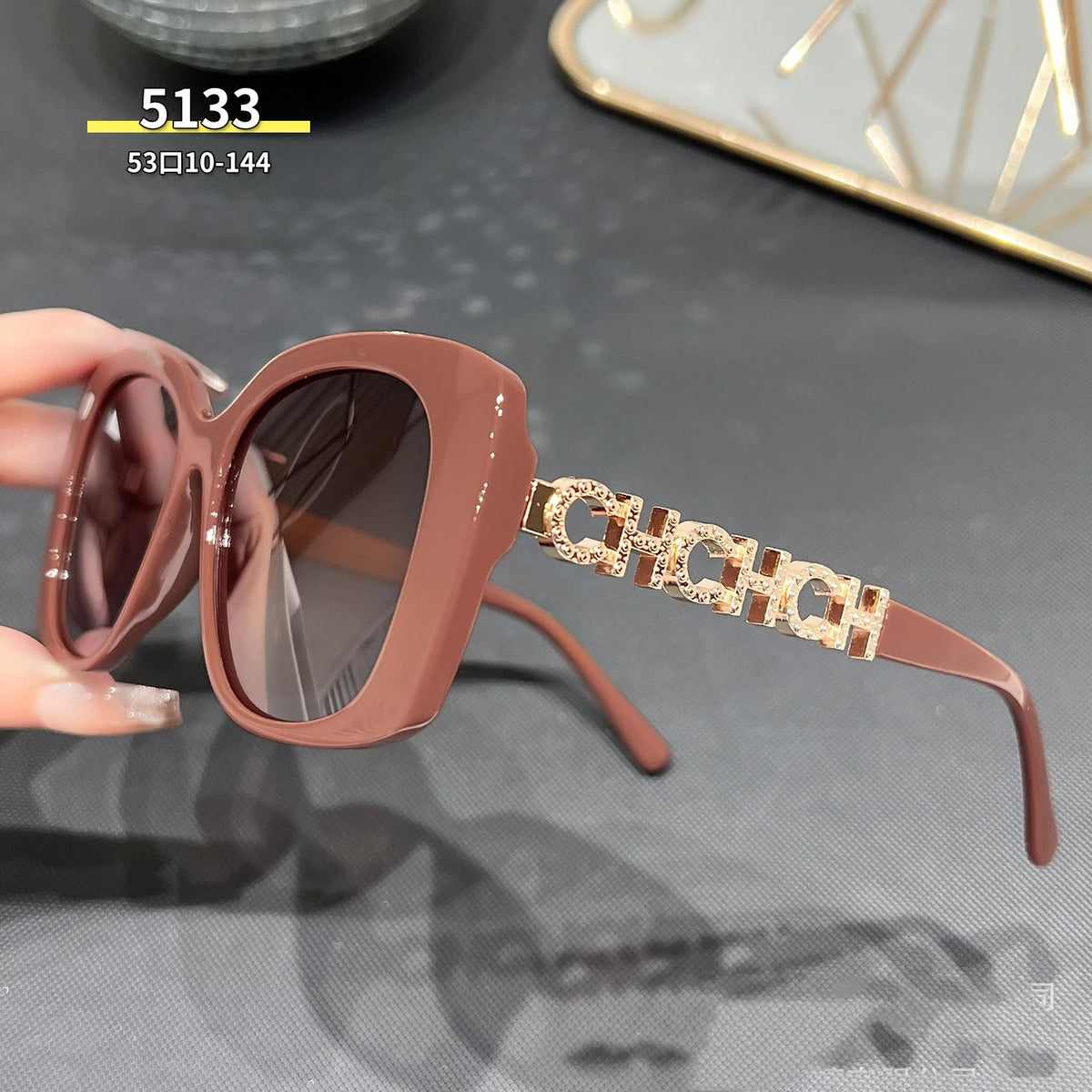 Black Full Frame Cat Eye Sunglasses