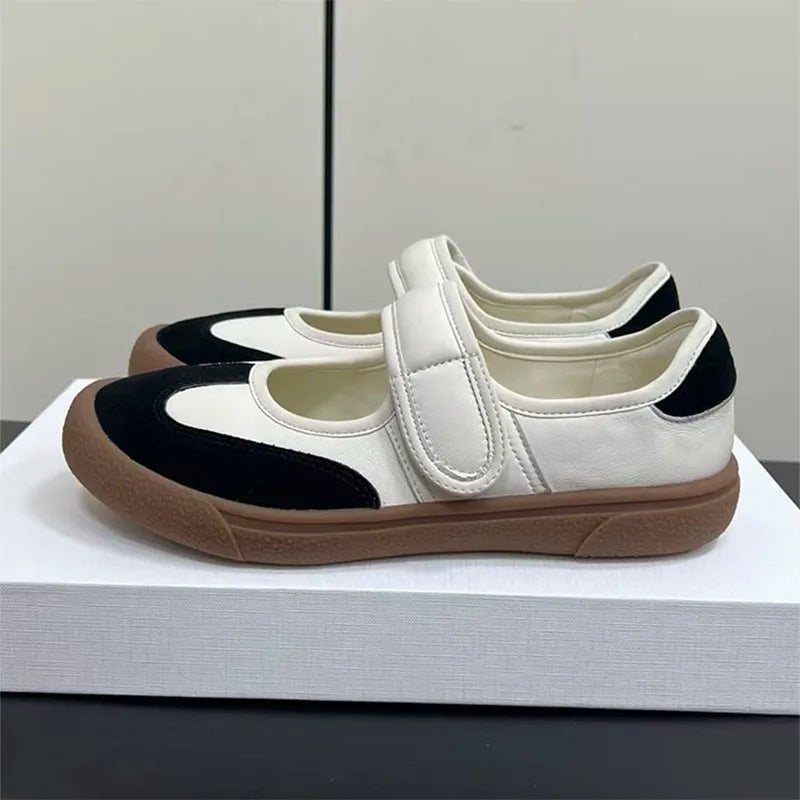 Casual Retro Suede Patchwork Lightweight Flats for Women