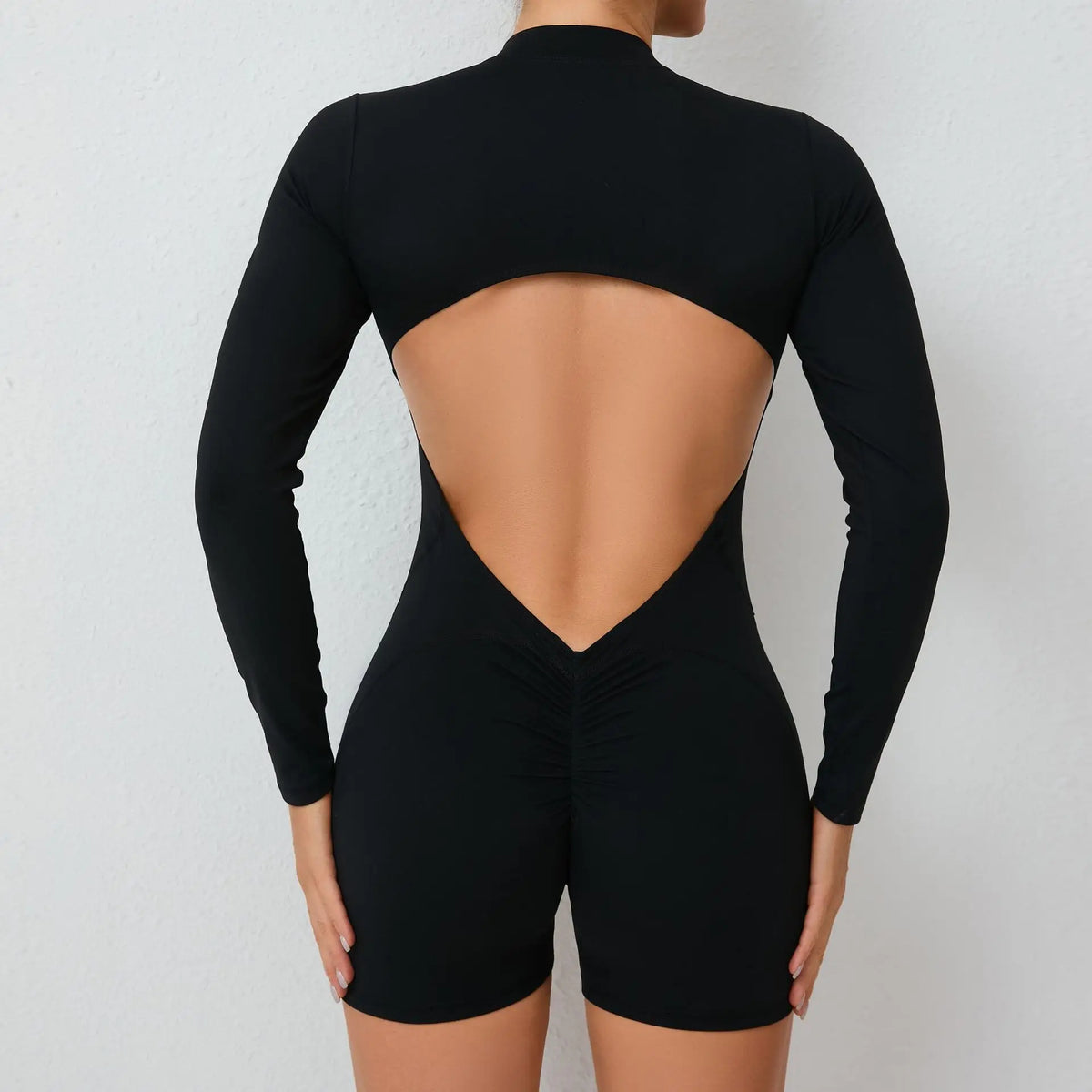 Moisture-Wicking Front Zip Jumpsuit