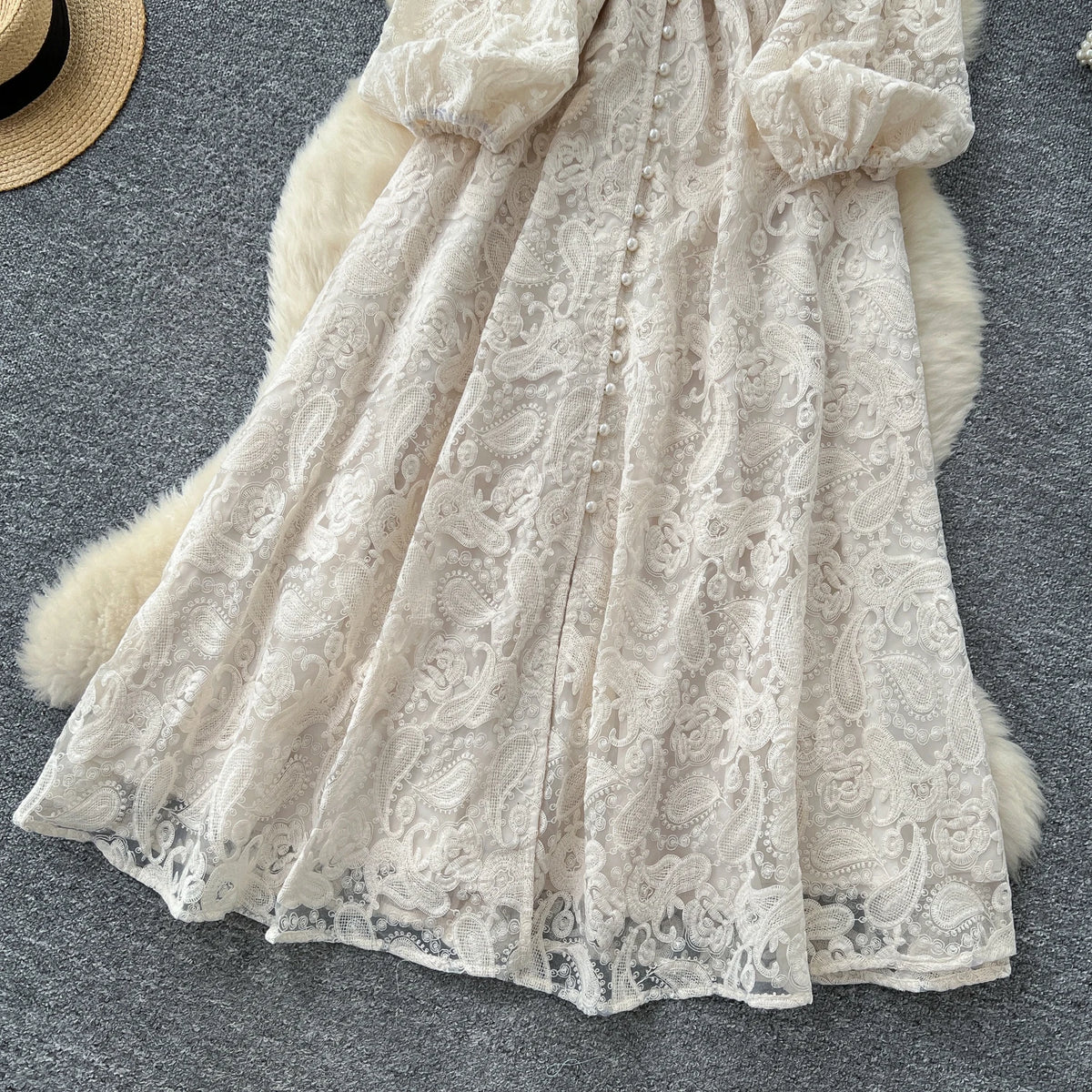 Crystal Belt Embroidered Maxi Dress