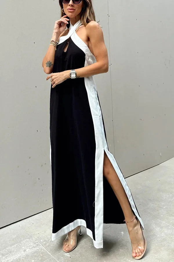Halter Backless Loose Lightweight Summer Dress for Women
