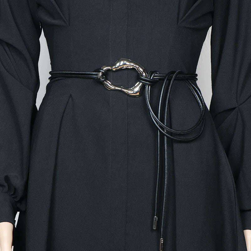 Fashion Braided Gold Knot Waist Chain Belt for Women