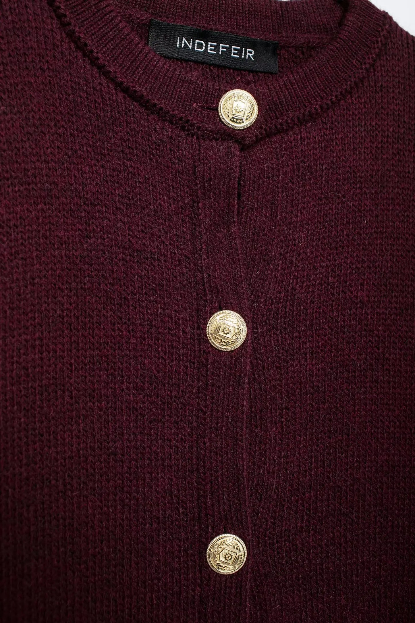Winter Slim Knitted Cardigan with Button Details for Women
