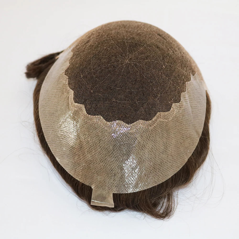Curly Swiss Lace Front Hair Replacement Toupee for Women