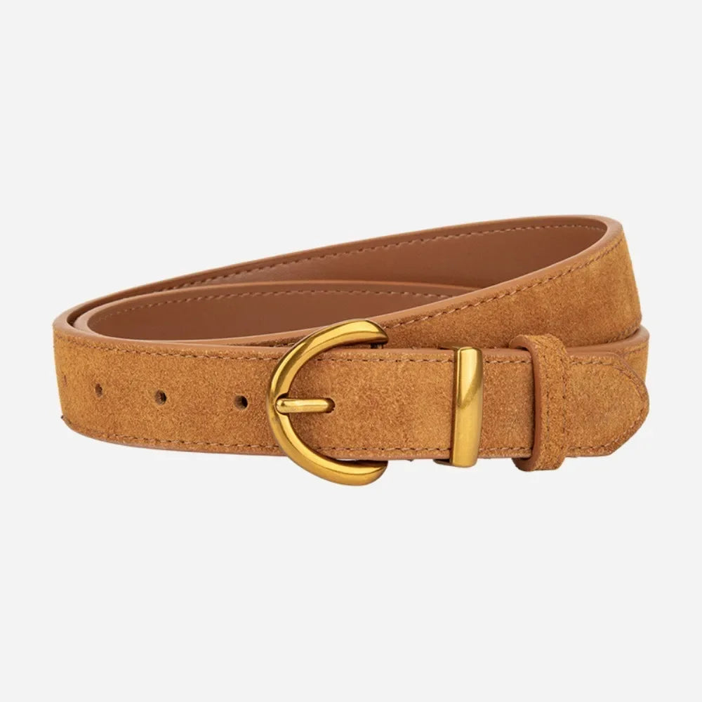 Retro Style Suede Belt
