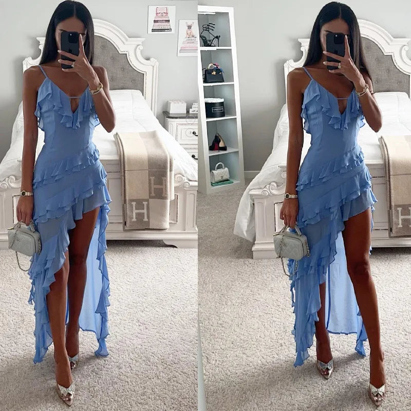 Tassel Detail With Slit Maxi Bodycon Dress for Women