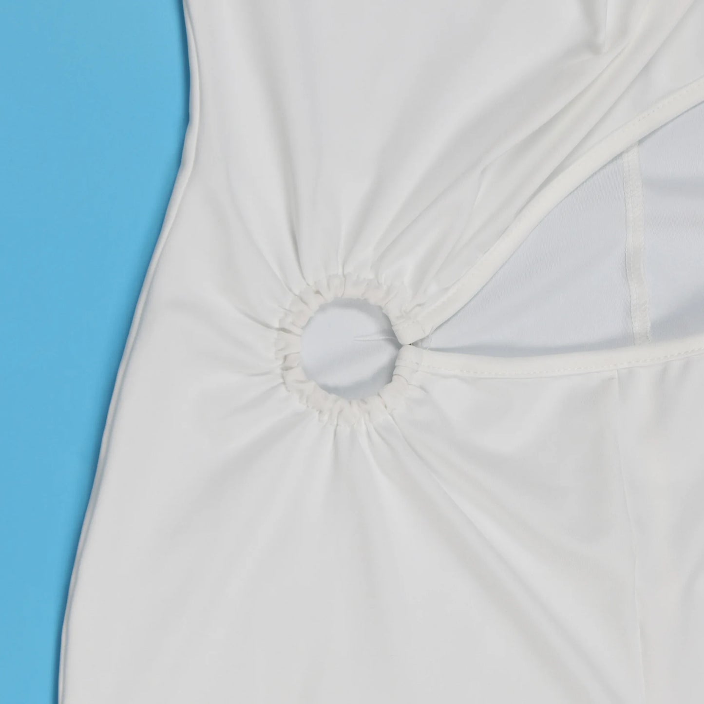 Elegant Slim-Fit Elastic Neck Strap Jumpsuit for Women