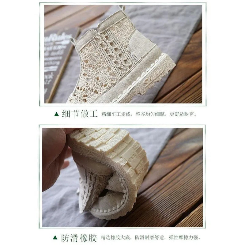 Breathable Mesh Summer Casual Walking Boots for Women