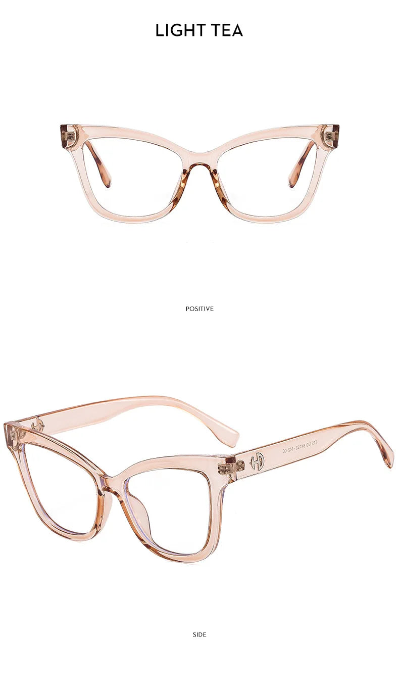 Vintage Blue Light Blocking Cat Eye Reading Glasses for Women