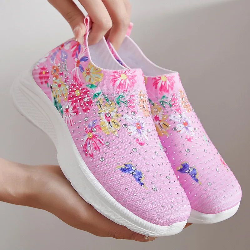 Shoes women 2025 new fashion fashion match color breathable single shoes women's shoes casual running shoes