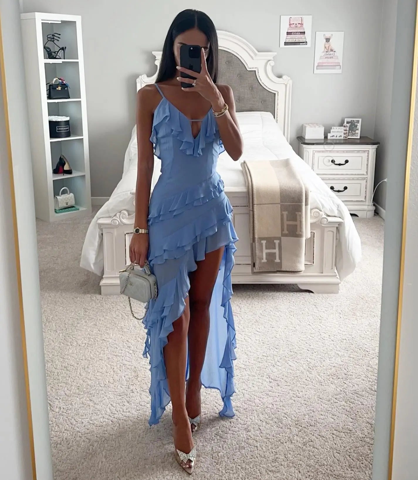 Tassel Detail With Slit Maxi Bodycon Dress for Women