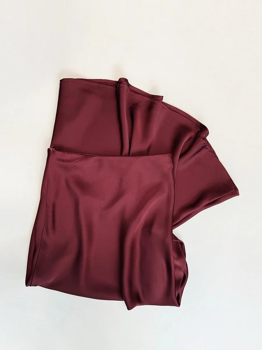 Chic Solid Color High-Waisted Fishtail Skirt for Women