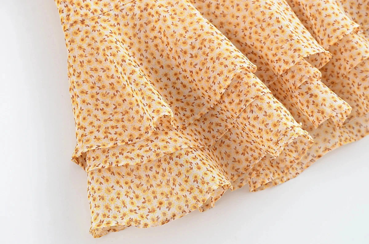 Effortless Summer Beach Style Printed Mini Skirt for Women