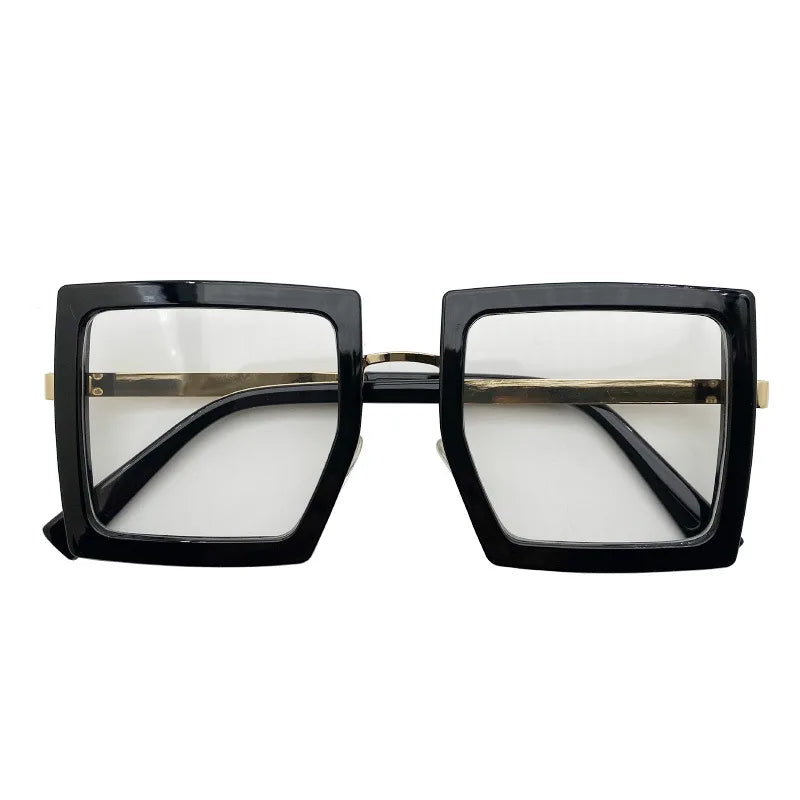 Oversized Transparent Blue Light Blocking Glasses for Women