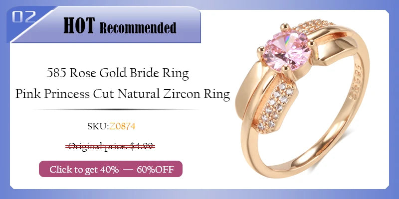 Shiny Blue Oval Zircon Gold Plated Wedding Ring for Women