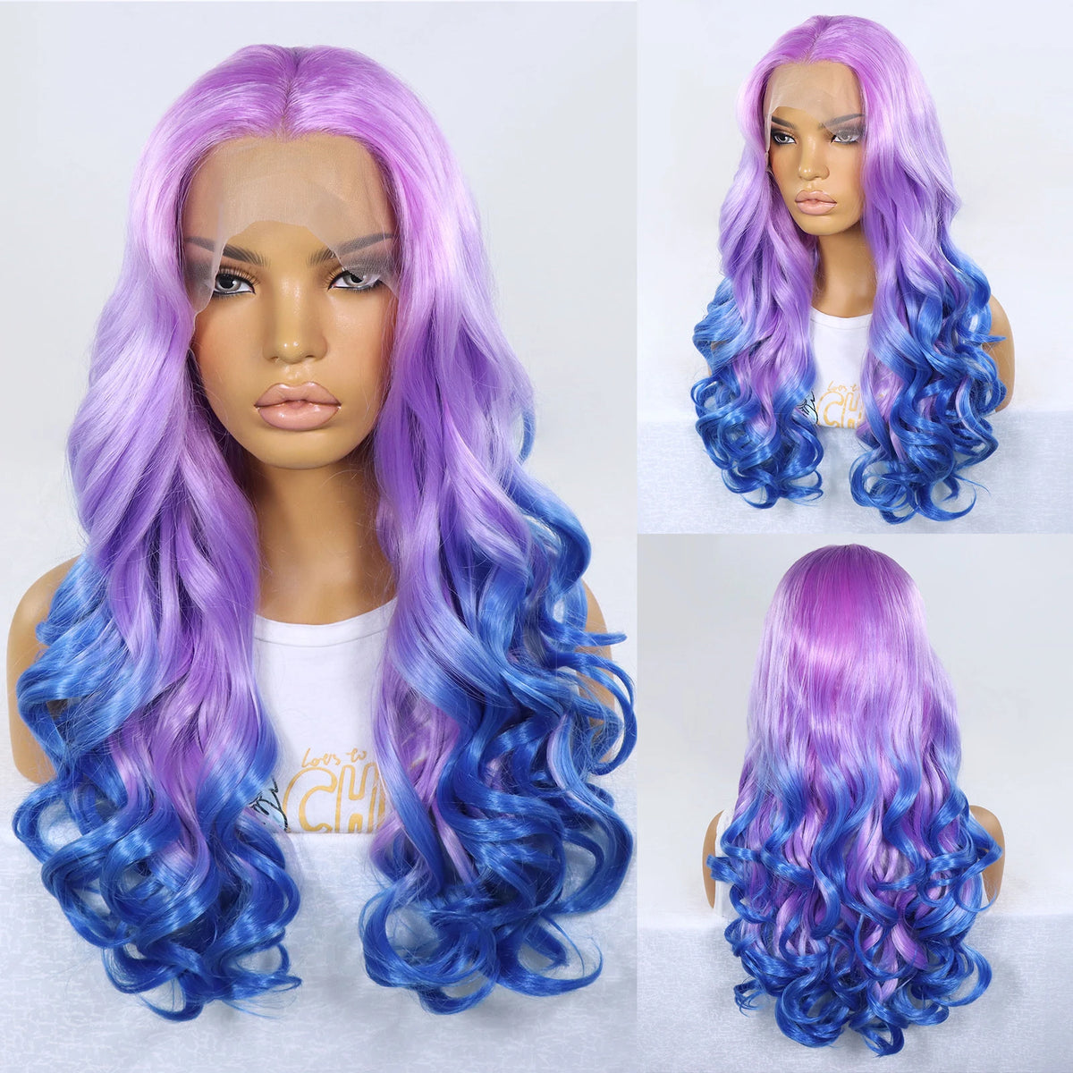 613 Blonde Ombre Orange Red Synthetic Lace Front Wigs For Women Cosplay Long Curly Heat Resistant Hair Wig Glueless Frontal Wigs