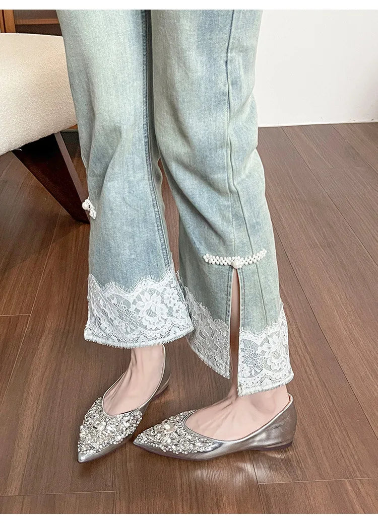 Elegant Patent Leather Rhinestone Ballet Flats for Women