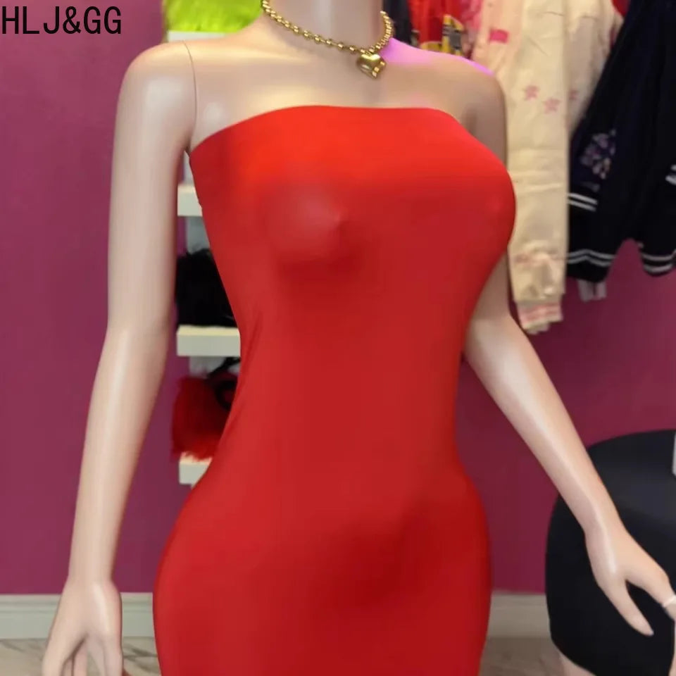 Off Shoulder See Through Bodycon Mini Dress for Women