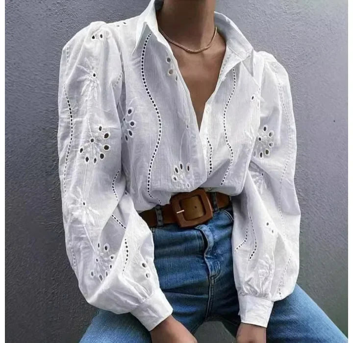 Sexy Pink Women Tops Single Breasted Solid Color Long Sleeved Collar Cardigan Shirt for Female Streetwear 2024 Autumn/Winter New