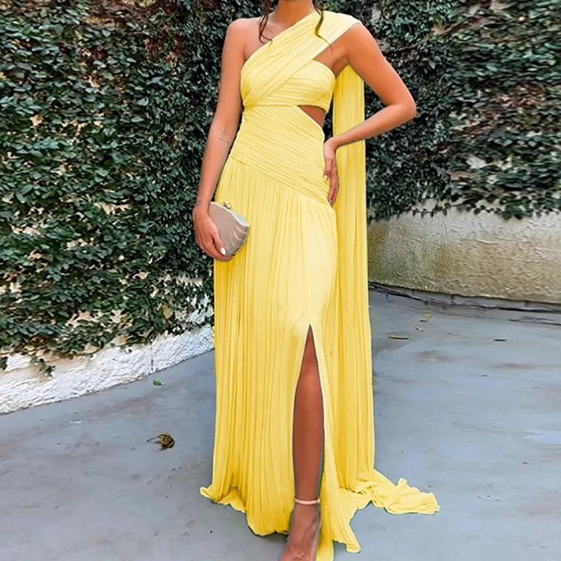 Hollow Solid Patchwork Chic Maxi Dress, Women Summer Sleeveless Holiday Simple Party Dress, 2025 Strapless Fashion Ladies Dress