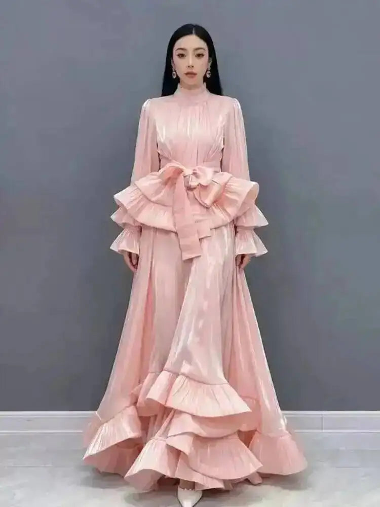 Bell Sleeve Two Piece Maxi Skirt Set