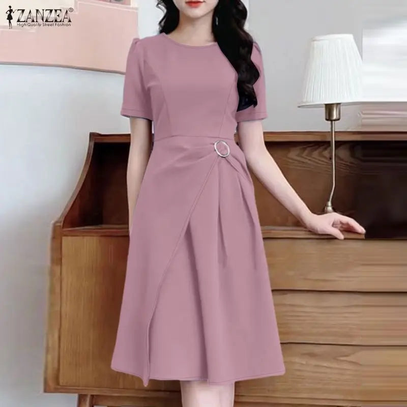 Layered Asymmetric A-Line Dress