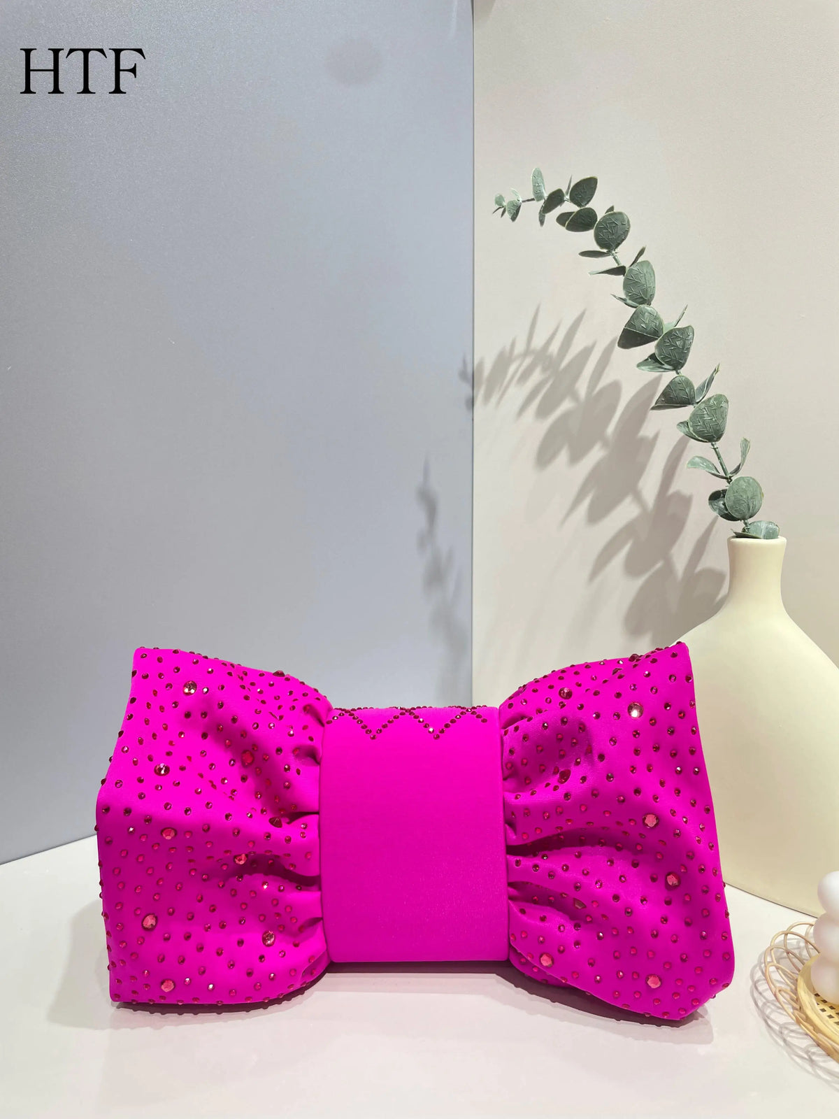 Butterfly Rhinestone Evening Clutch Bag With Chain for Women