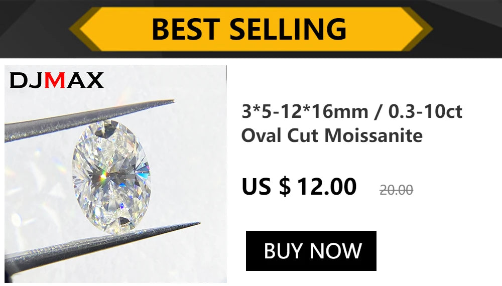 White Gold Plated Moissanite Drop Earrings for Women