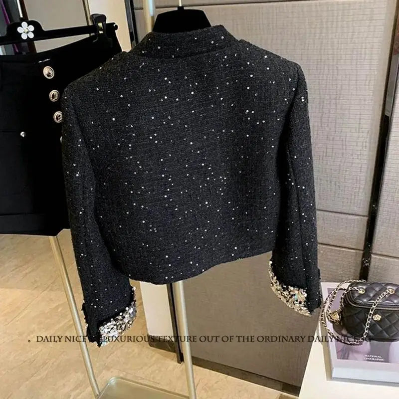 Elegant Single Breasted Cotton Blend Jacket For Women