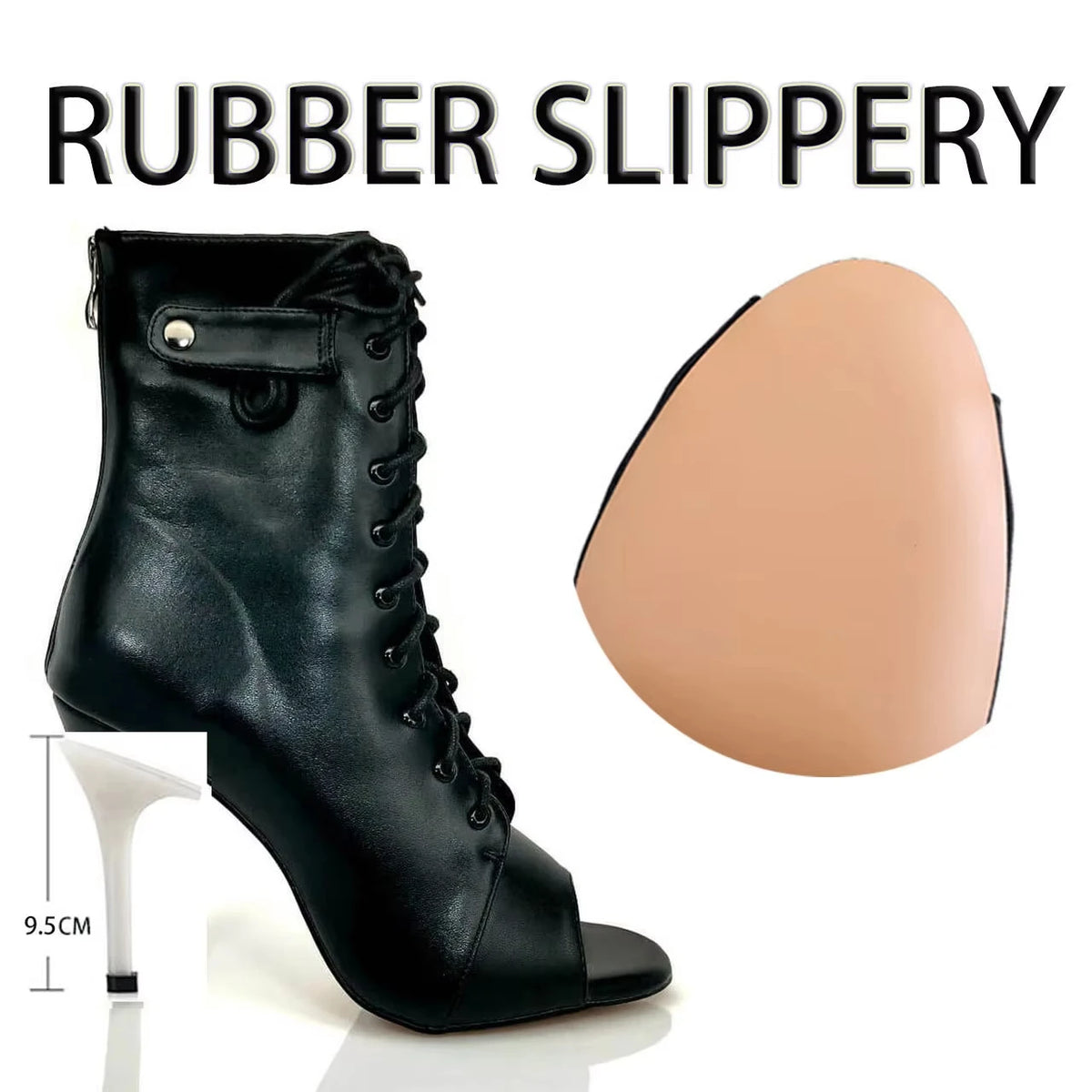 High Heel Latin Stiletto Ankle Dance Boots for Women