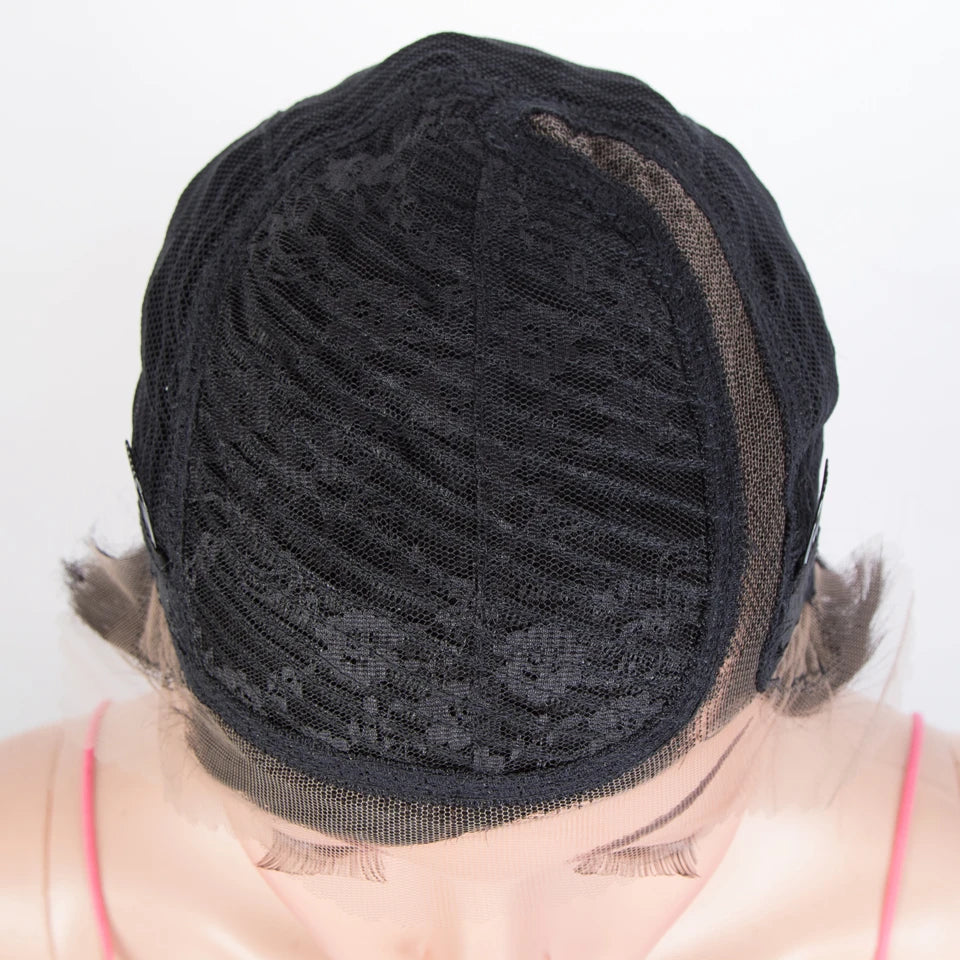 Glueless Short Pixie Cut Lace Front Remy Wig for Women